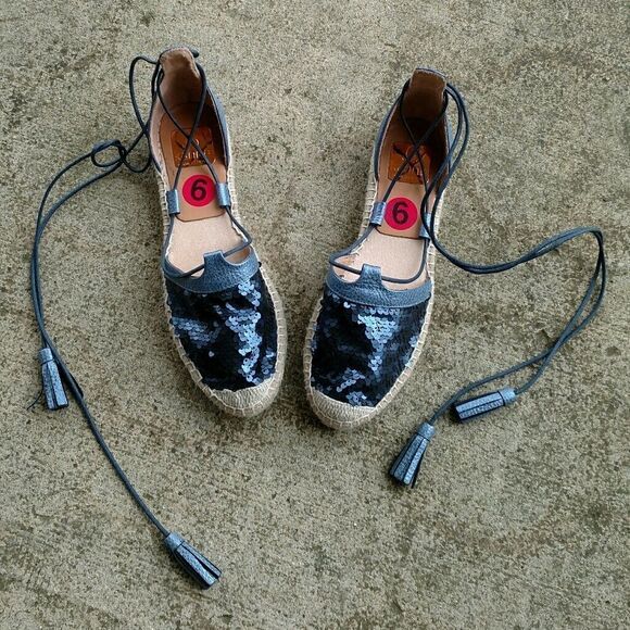 New Kanna sequin open espadrilles - Picture 1 of 4